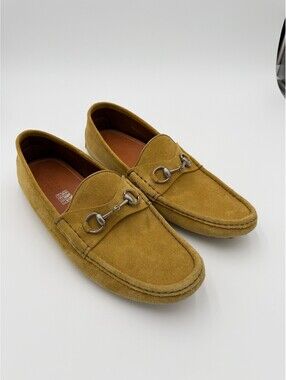 Gucci Horsebit Driver mustard Loafers Mens Size 11.5/44.5